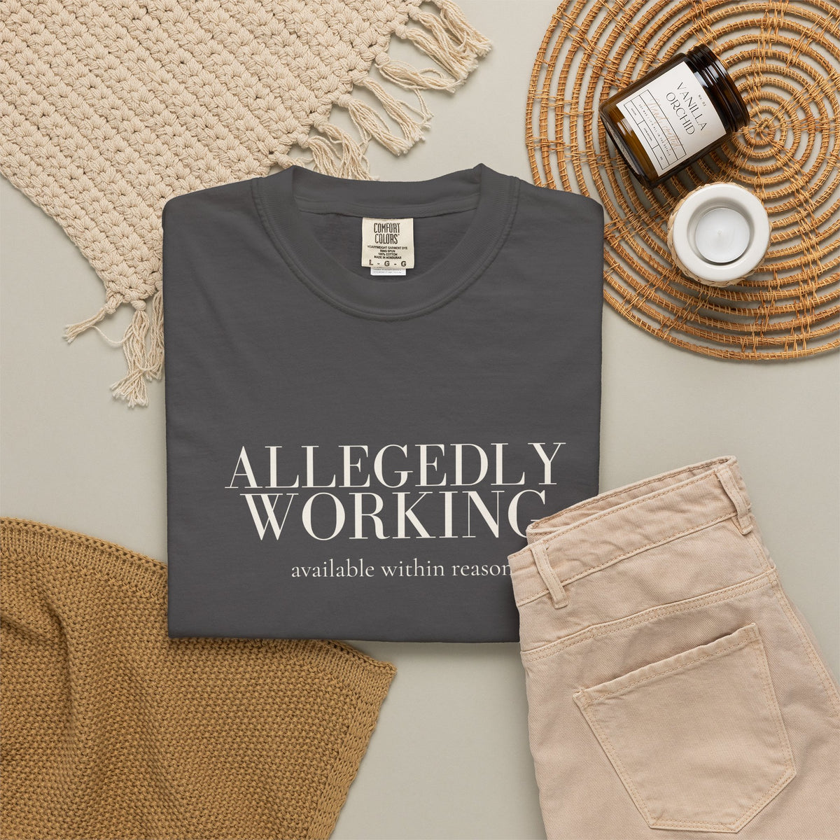 Allegedly Working: Available Within Reason Tee
