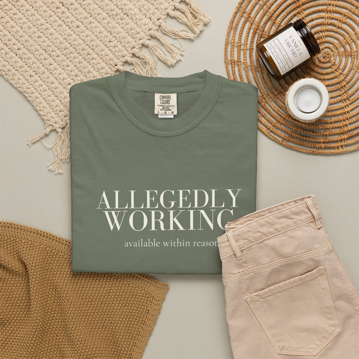 Allegedly Working: Available Within Reason Tee