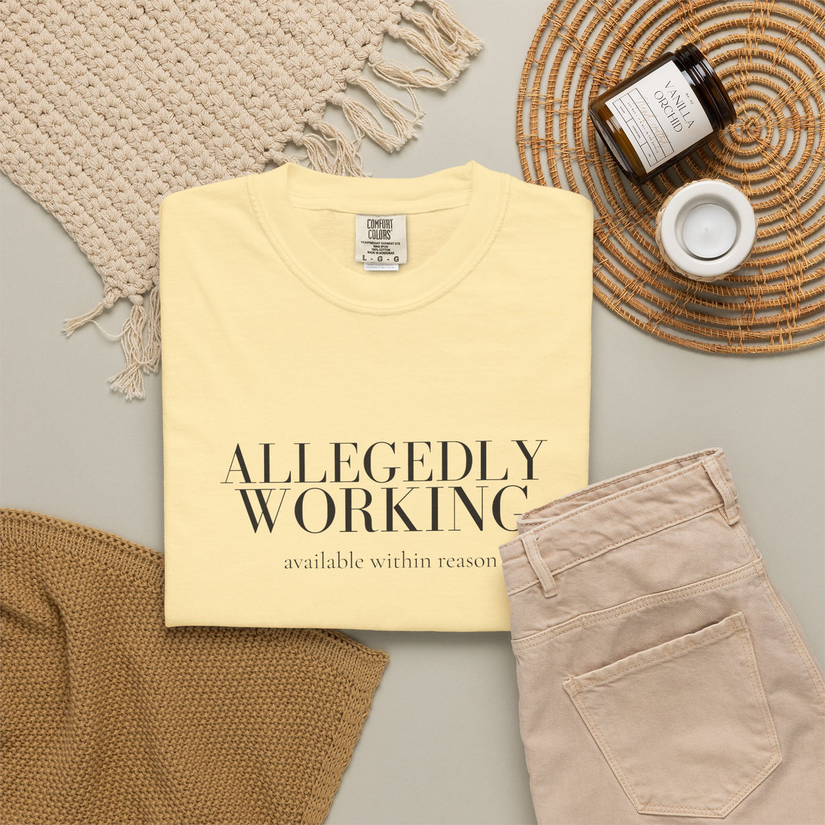 Allegedly Working: Available Within Reason Tee