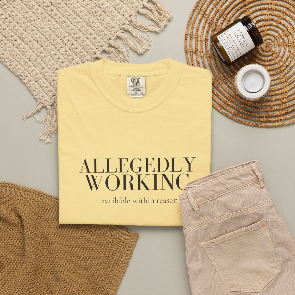 Allegedly Working: Available Within Reason Tee