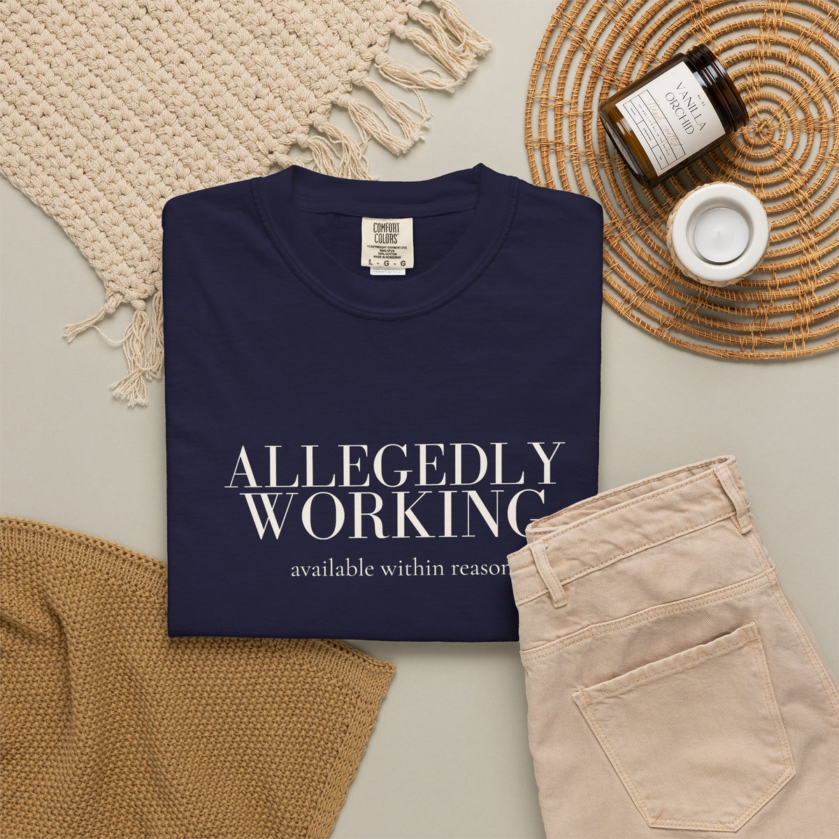 Allegedly Working: Available Within Reason Tee