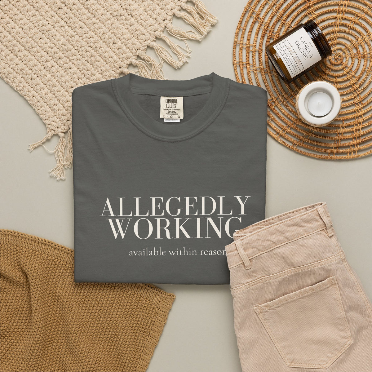 Allegedly Working: Available Within Reason Tee