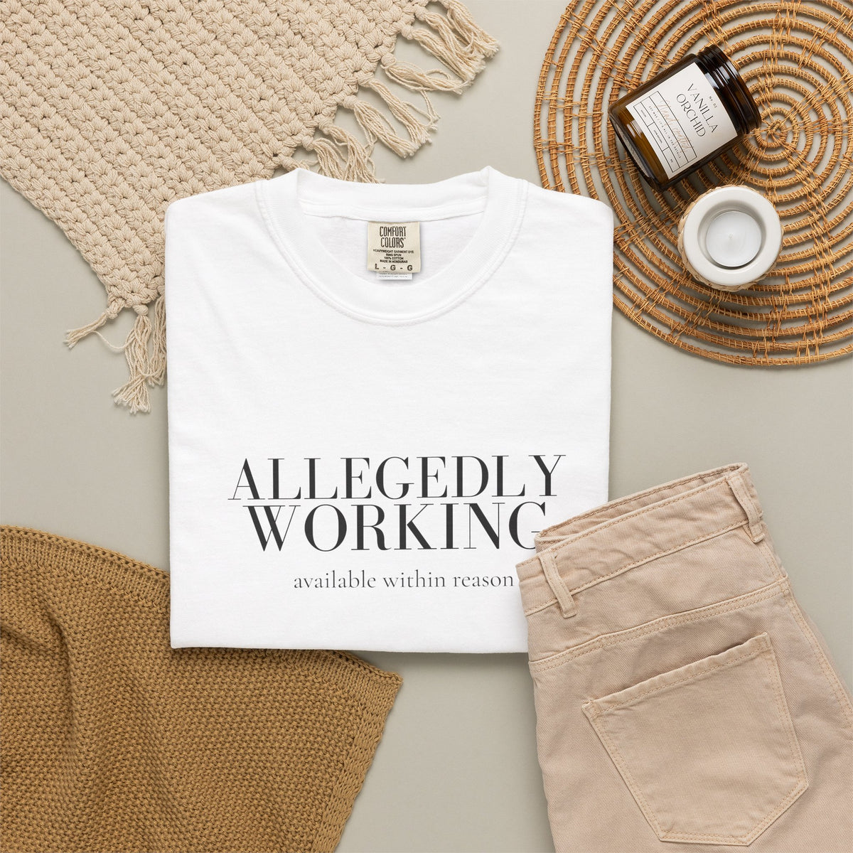Allegedly Working: Available Within Reason Tee