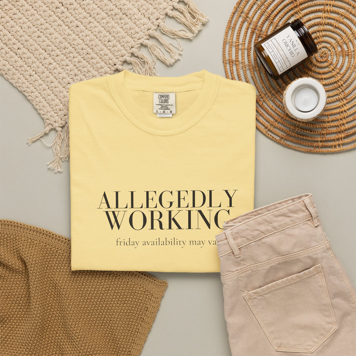 Allegedly Working: Friday Availability May Vary Tee